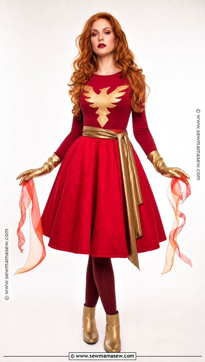 Dark Phoenix Skirt Costume - 30 Jean Grey Costume Ideas