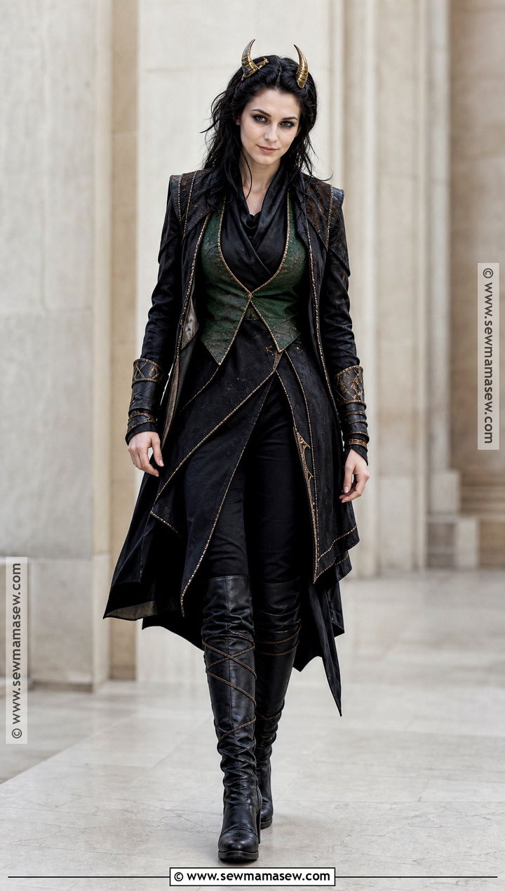 Dark World Loki Costume With Black Layers - 30 Loki Costume Ideas for Females