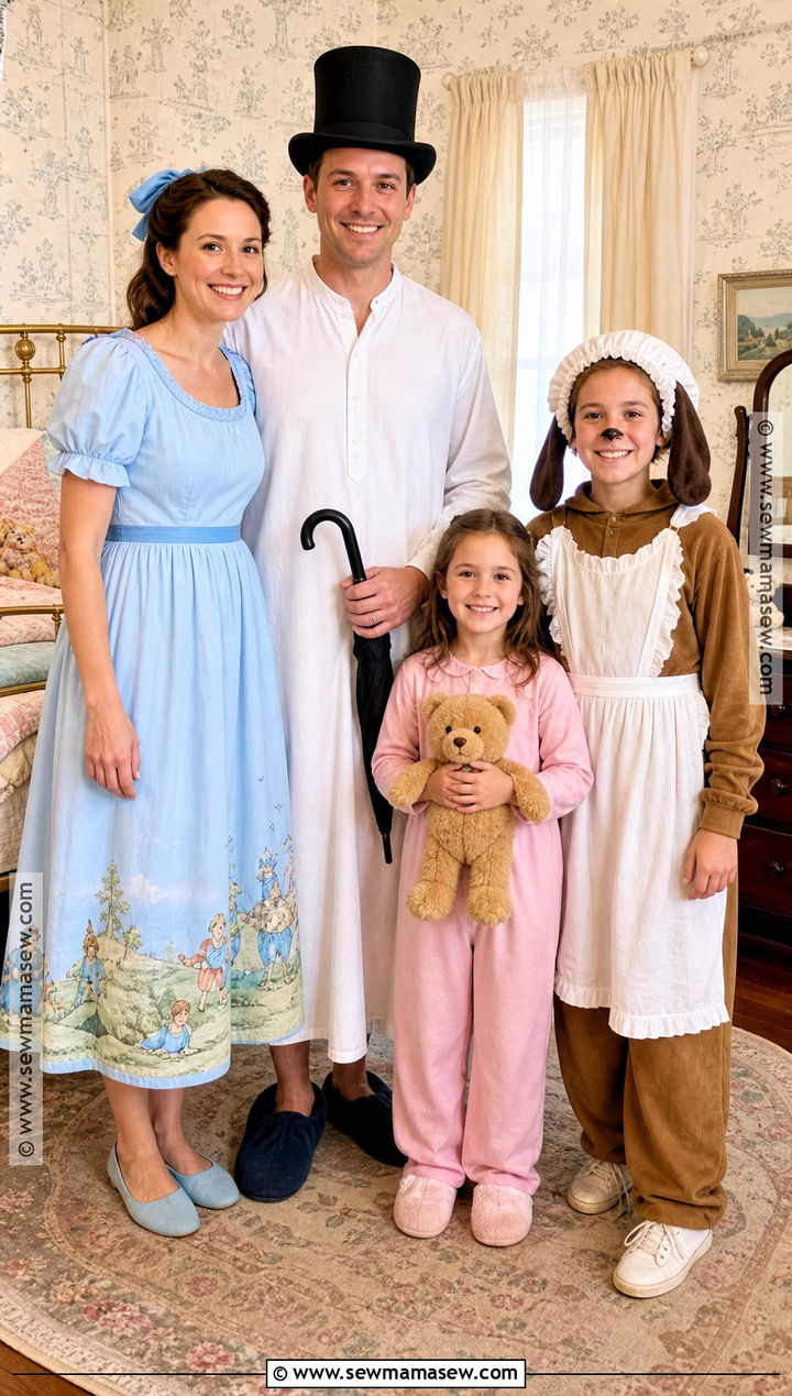 Darling Family And Nana Costume - 40 peter pan costume ideas