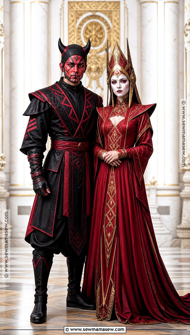 Darth Maul And Queen Amidala Couple Costume - 35 star wars couple costume ideas