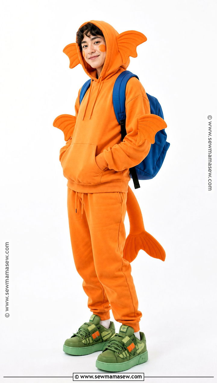 Darwin Costume With Green Sneakers - 30 Cartoon Network Costumes