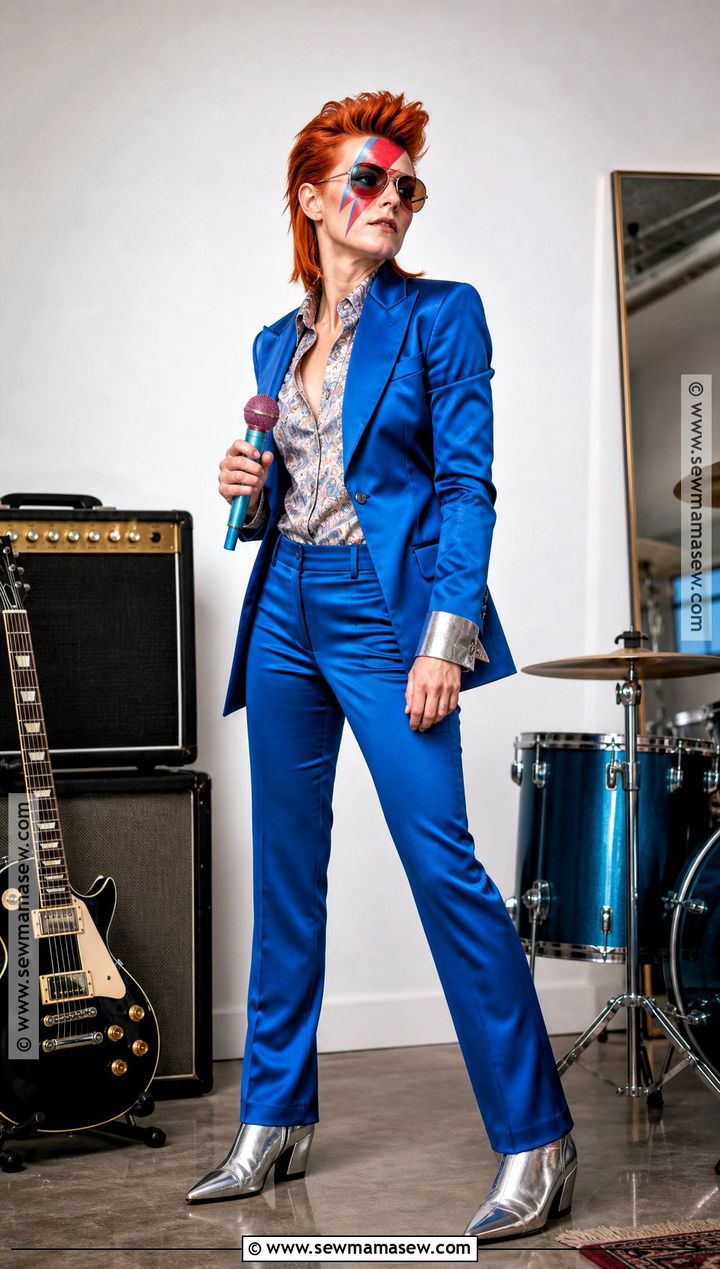 David Bowie Costume With Glam Rock Suit - 30 Masc Halloween Costumes for Women