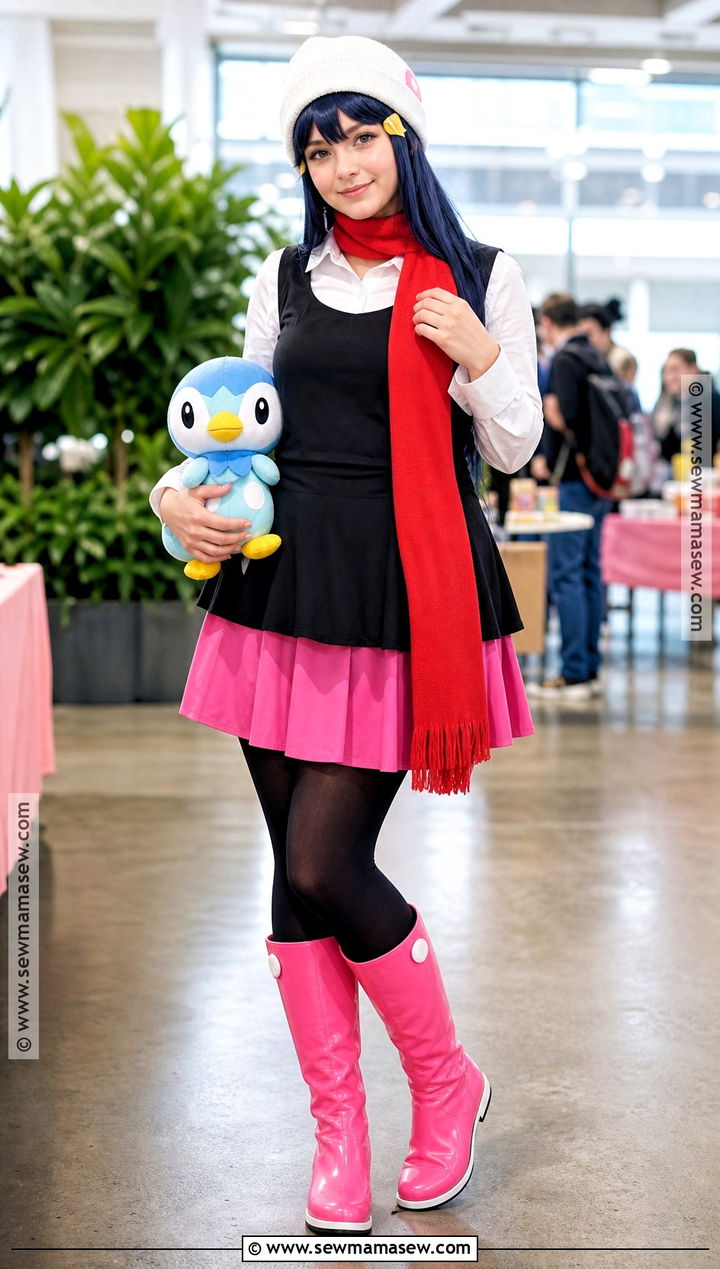 Dawn Costume With Pink Boots - 30 Pokemon Costumes for Women