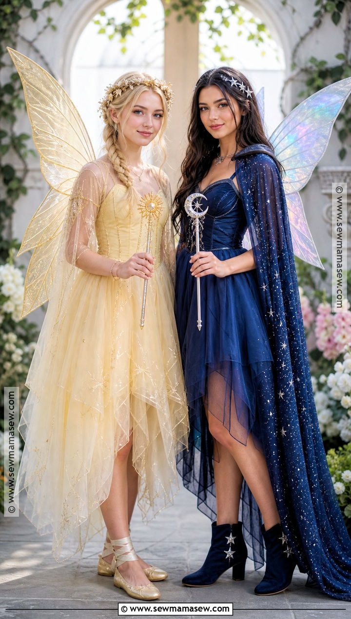Day And Night Fairy Costume - 30 brunette and blonde halloween costumes