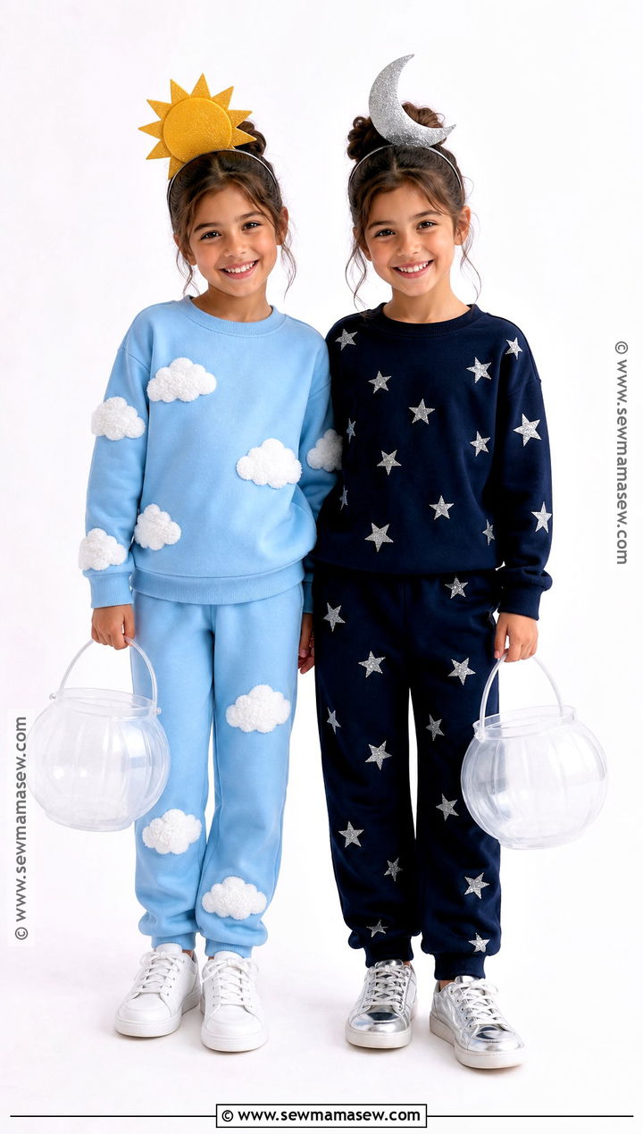 Day And Night Twin Costume - 30 twins halloween costumes