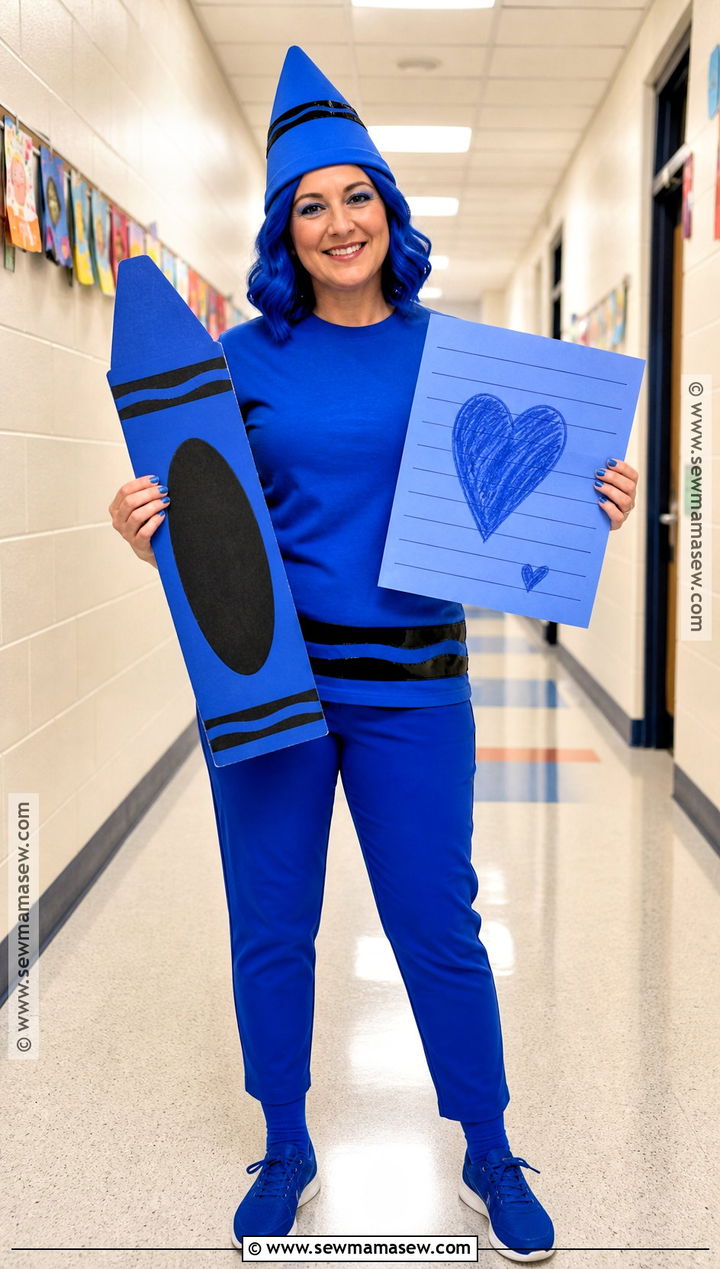 Day The Crayons Quit Costume In One Color - 30 teacher book week costume ideas