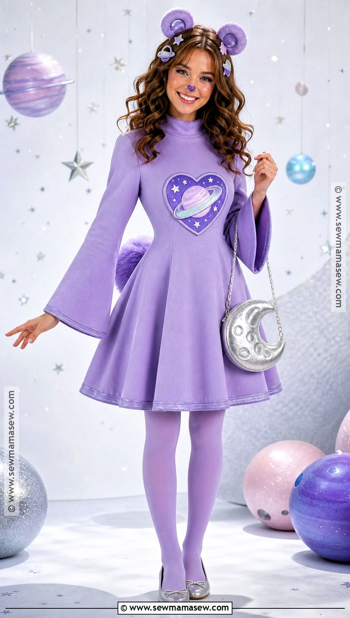 Daydream Bear Costume With Lavender Space Dress - 30 Carebear Costume Ideas for Women