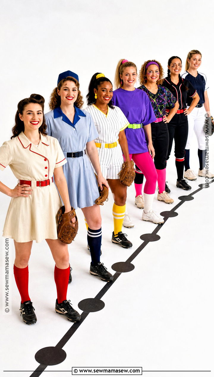 Decades Softball Team Costume - 35 softball team halloween costume ideas