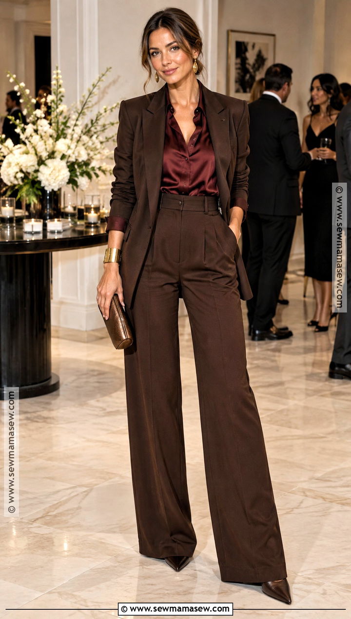Deep Autumn Evening Pants Outfit - 25 deep autumn style ideas