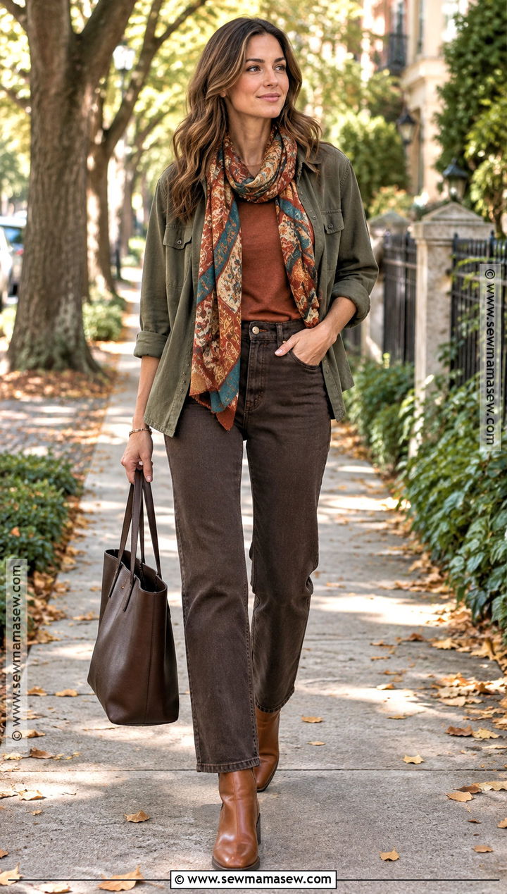 Deep Autumn Transitional Weather Outfit - 20 deep autumn wardrobe ideas