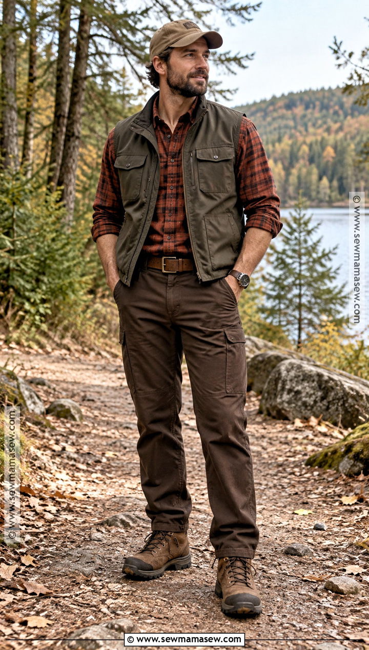 Deep Autumn Utility Vest Outfit - 20 deep autumn outfits for men