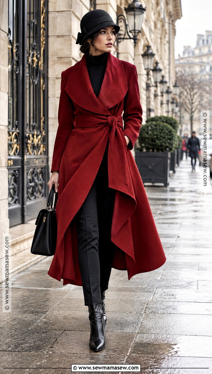 Deep Red Poiret Coat Outfit - 15 John Galliano Fall 2007 Ready-To-Wear Ideas