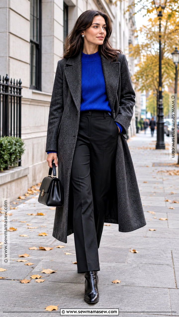 Deep Winter Charcoal Coat Outfit - 15 Deep Winter Outfits For Fall