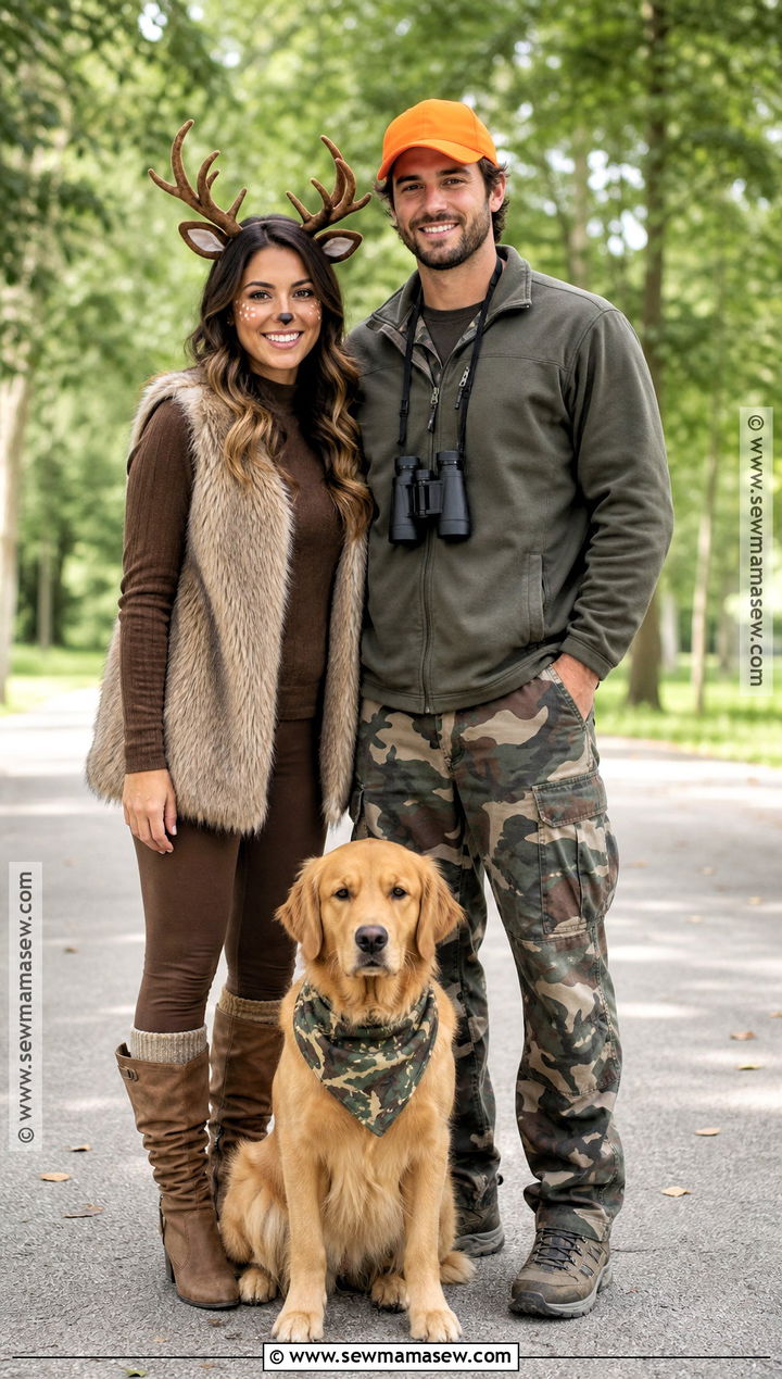 Deer And Hunter With Dog Costume - 40 deer and hunter costume ideas