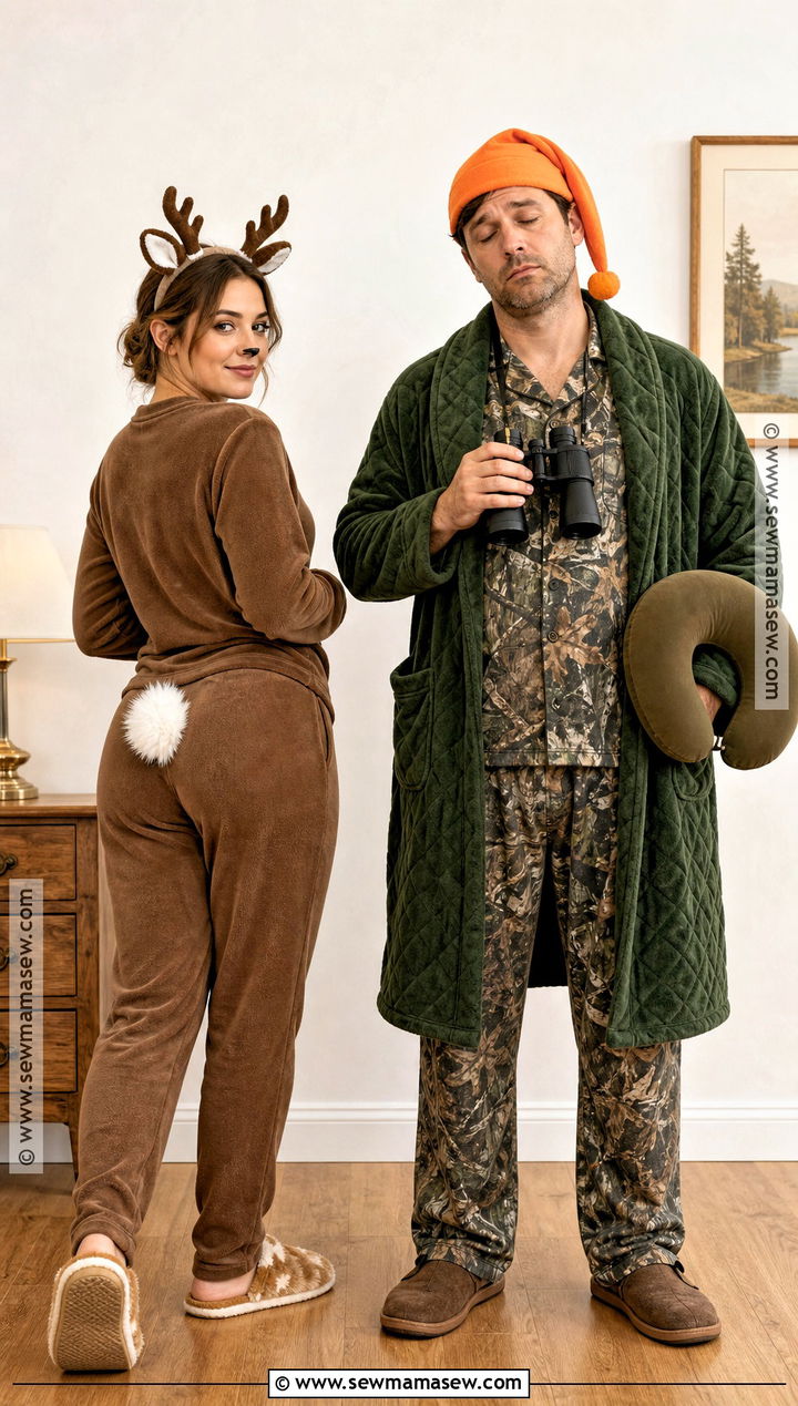 Deer And Sleepy Hunter Pajama Costume - 40 deer and hunter costume ideas