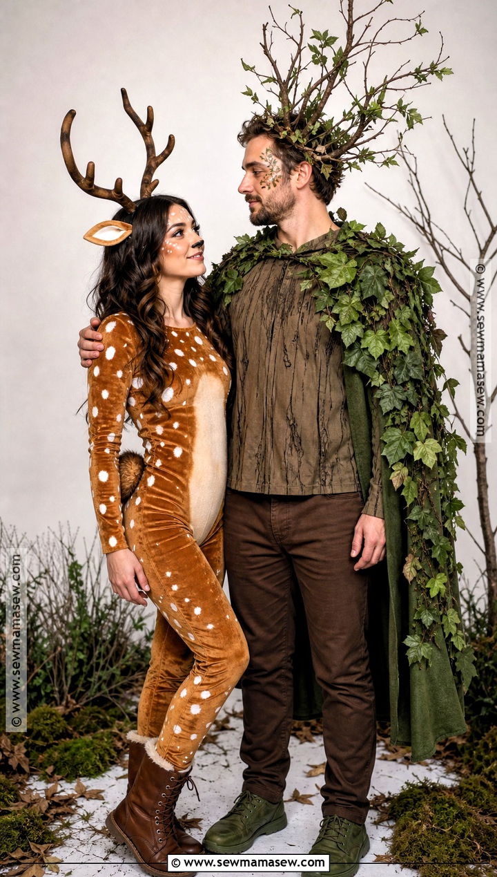 Deer And Tree Couple Costume - 50 deer costume ideas