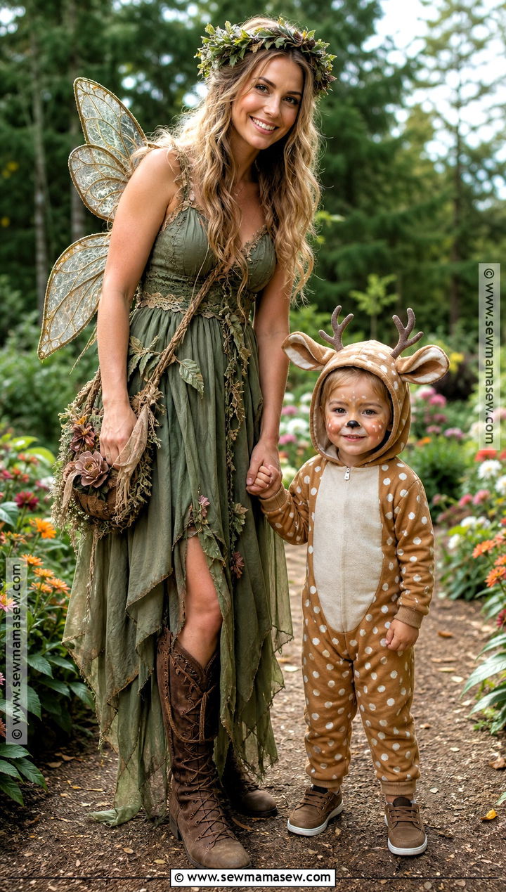 Deer And Woodland Fairy Costume - 30 Mom And Toddler Halloween Costumes