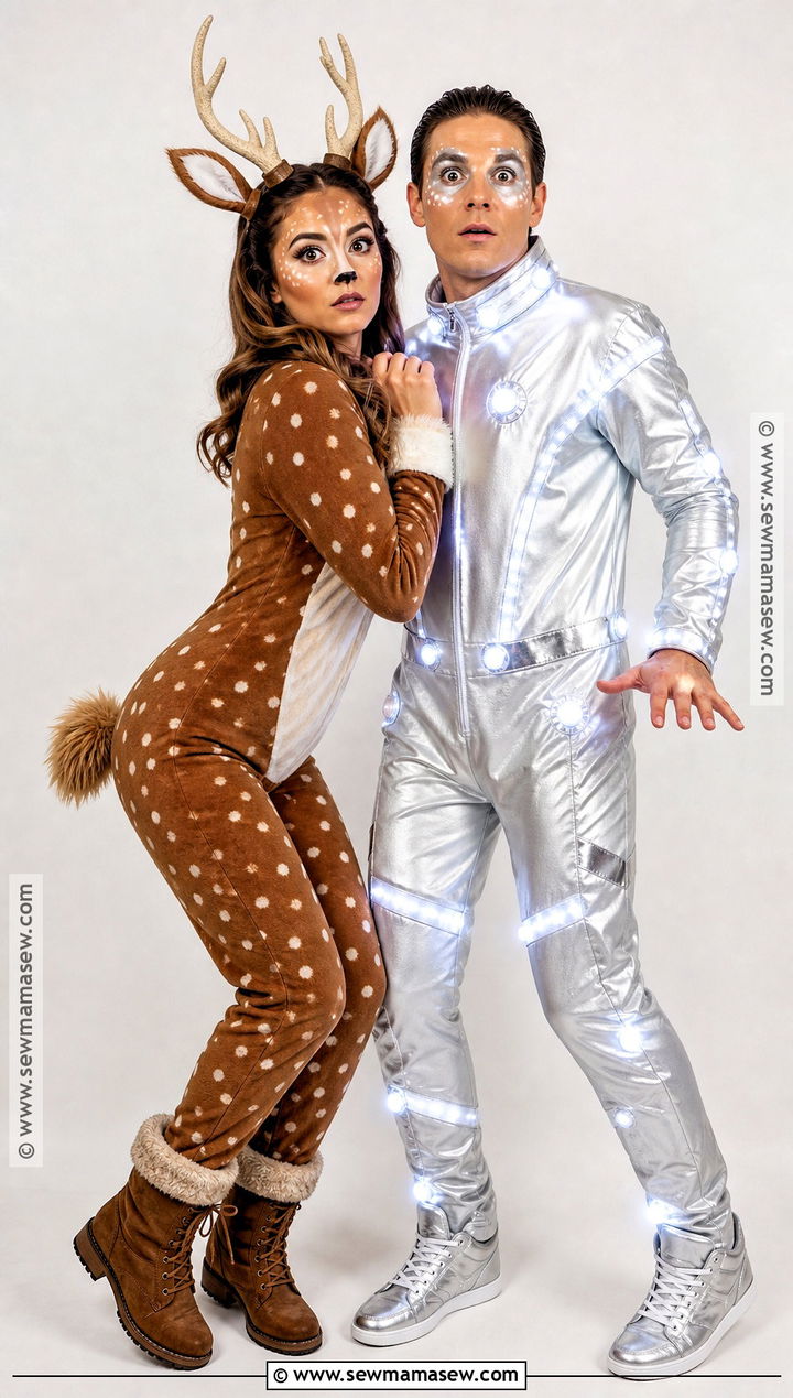 Deer In Headlights Couple Costume - 50 deer costume ideas