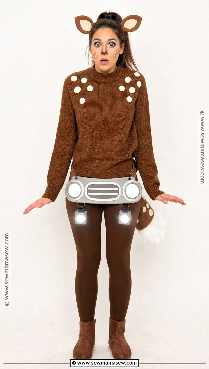 Deer In Headlights Fawn Costume - 30 fawn halloween costume ideas