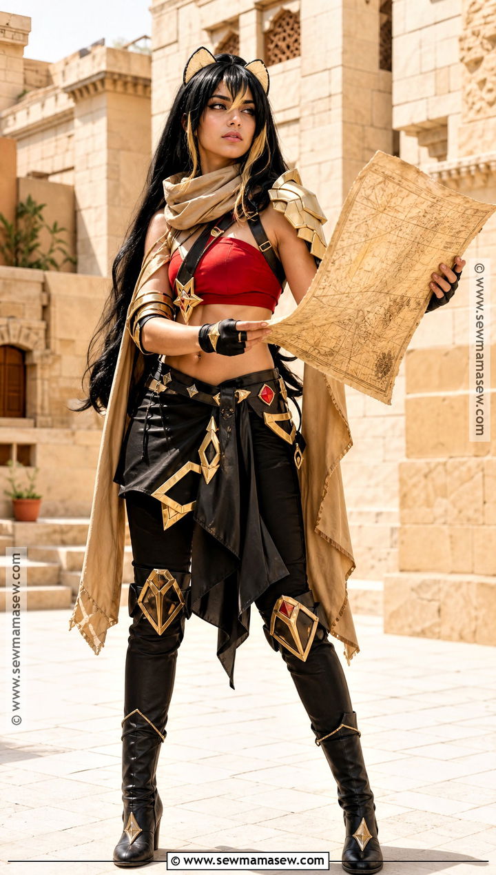 Dehya Cosplay With Red And Black Armor - 30 genshin cosplays