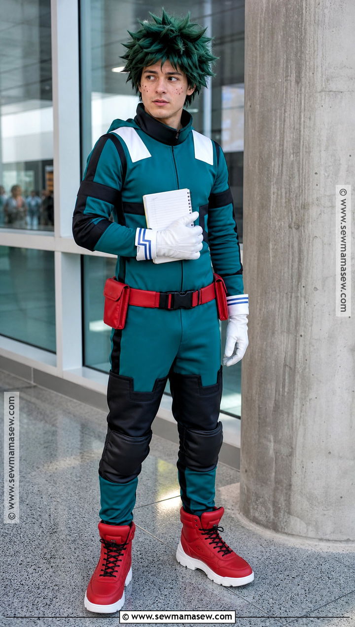 Deku Anime Costume With Green Jumpsuit - 35 anime costume ideas