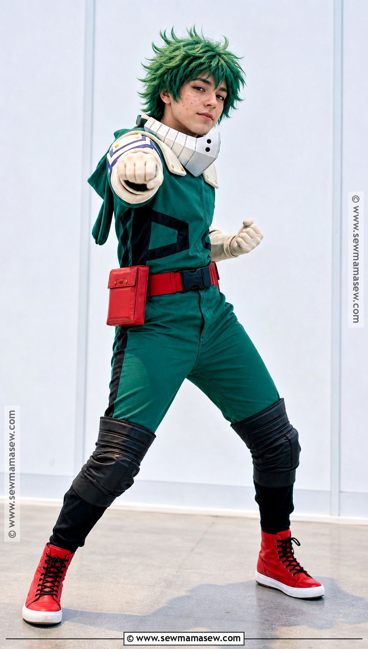 Deku Cosplay With Freckles And Green Makeup - 30 maquillaje cosplay ideas