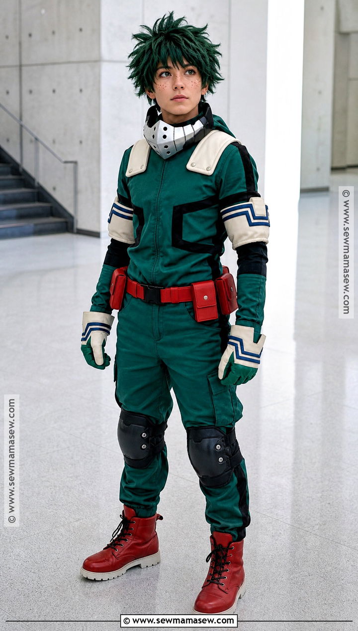 Deku Costume With Messy Green Hair - 30 green hair costume ideas