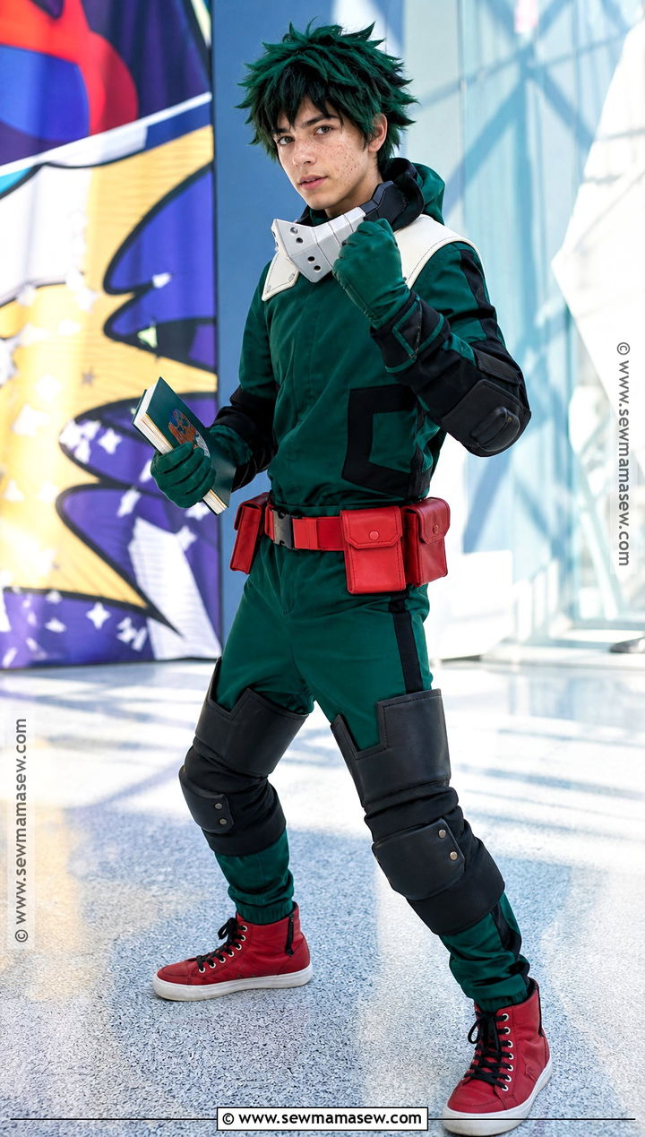 Deku Hero Costume With Spiky Green Hair - 30 green hair halloween costumes