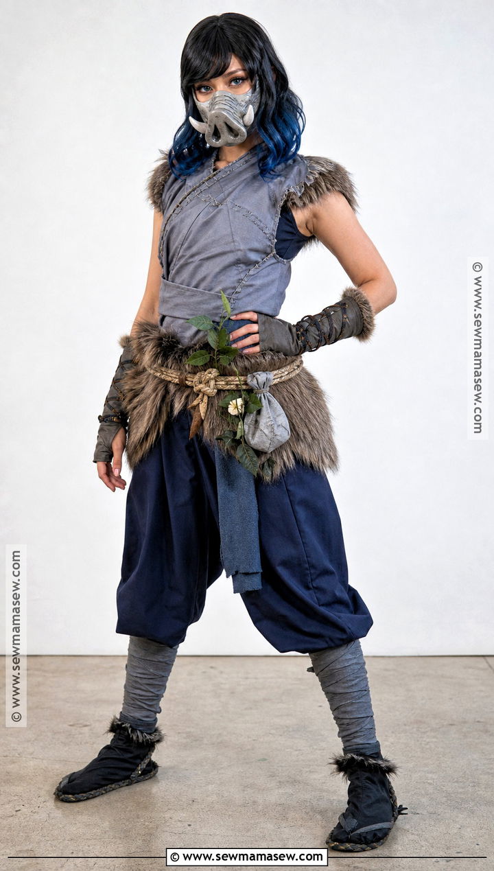 Deluxe Female Inosuke Cosplay With Sculpted Mask - 30 Inosuke Cosplay Ideas for Females