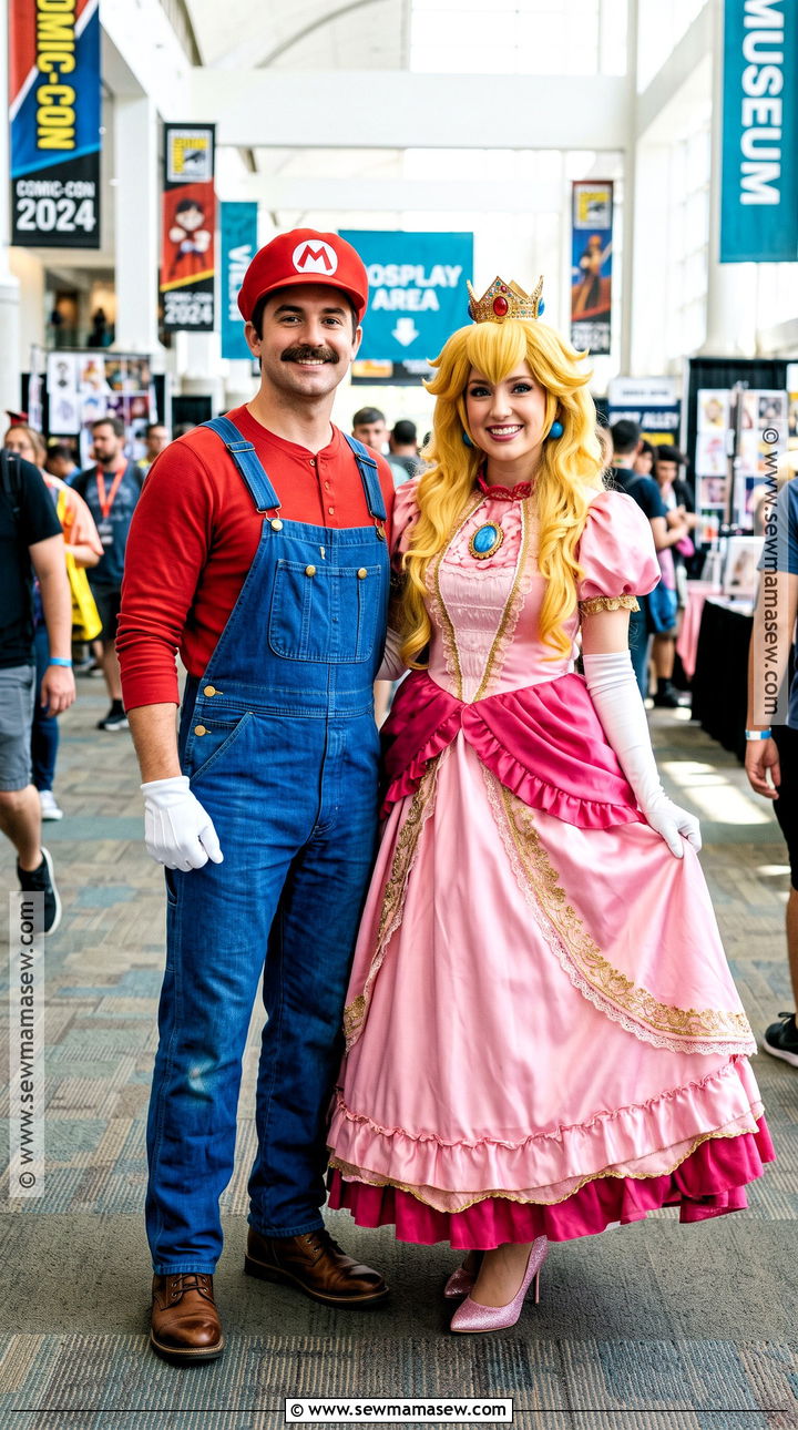 Deluxe Mario And Peach Cosplay Costume - 30 Mario And Peach Costumes for Couples