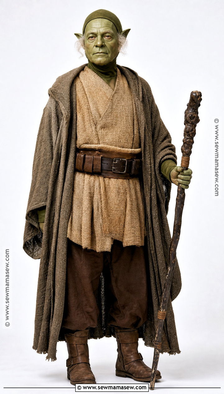 Deluxe Realistic Yoda Costume - 35 yoda costume ideas