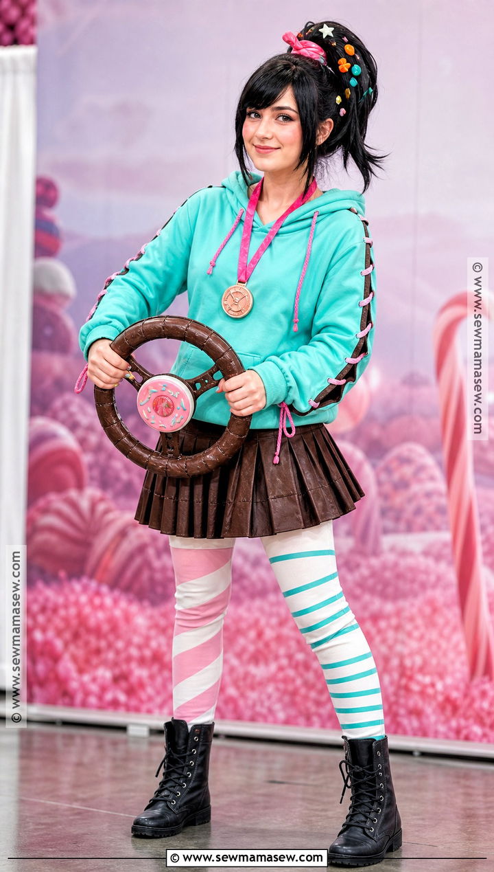Deluxe Vanellope Cosplay Costume - 30 vanellope costume ideas