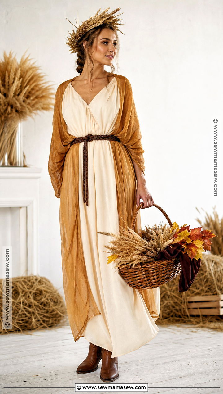 Demeter Harvest Goddess Costume - 50 greek goddess costume ideas
