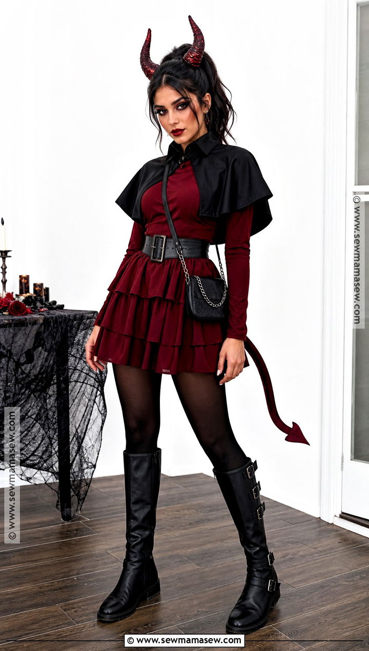 Demon Mini Dress With Tights Costume - 30 demon dress ideas