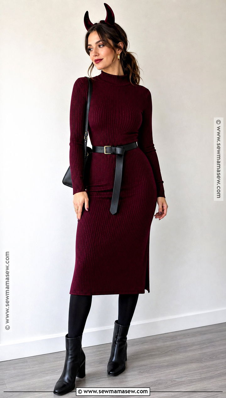 Demon Outfit With Knit Dress - 30 demon outfit ideas