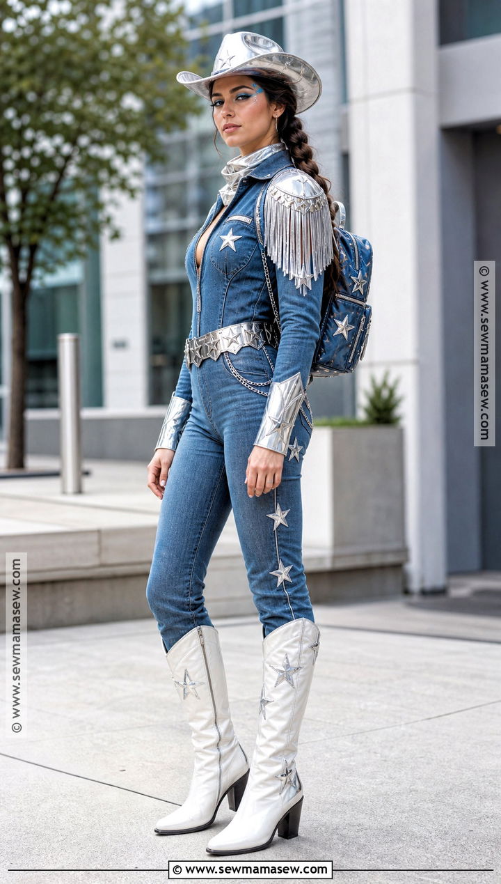 Denim And Chrome Space Cowgirl Costume - 35 space cowgirl costume ideas