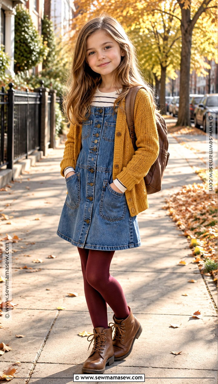 Denim Autumn Dress - 15 girls autumn dresses