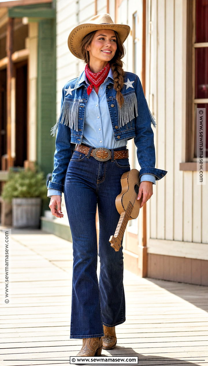 Denim Cowgirl Western Costume - 30 western costume ideas for women