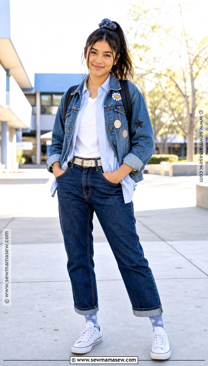 Denim Day School Outfit - 30 school dress up day ideas