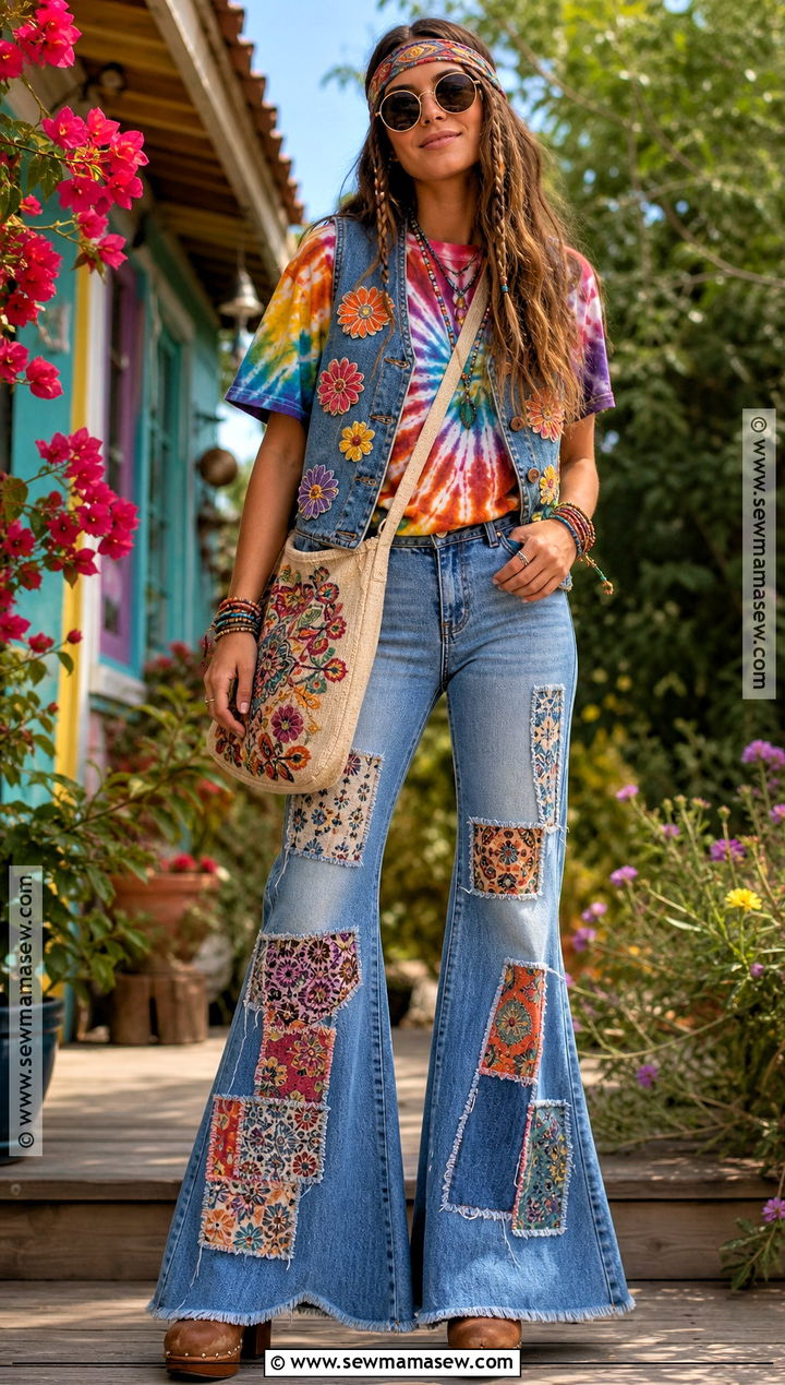 Denim Hippie Costume - 30 70S Costume Ideas for Women