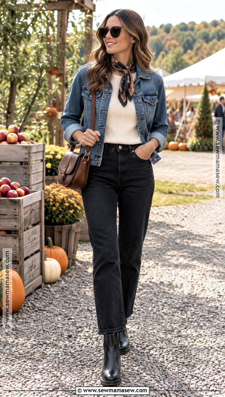 Denim Jacket Autumn Festival Outfit - 25 autumn festival outfit ideas