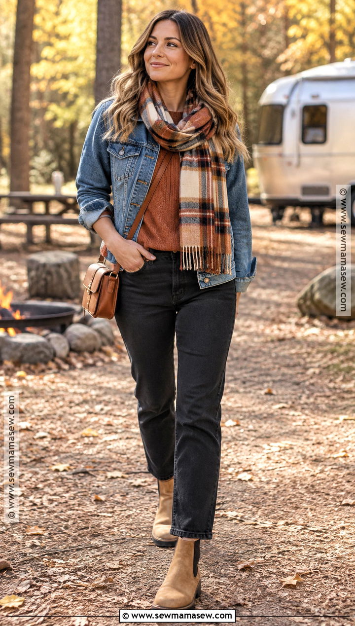 Denim Jacket Campfire Outfit - 20 Campfire Outfit Fall Ideas
