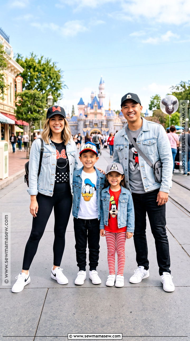 Denim Jacket Disneyland Family Outfit - 15 disneyland family outfits fall