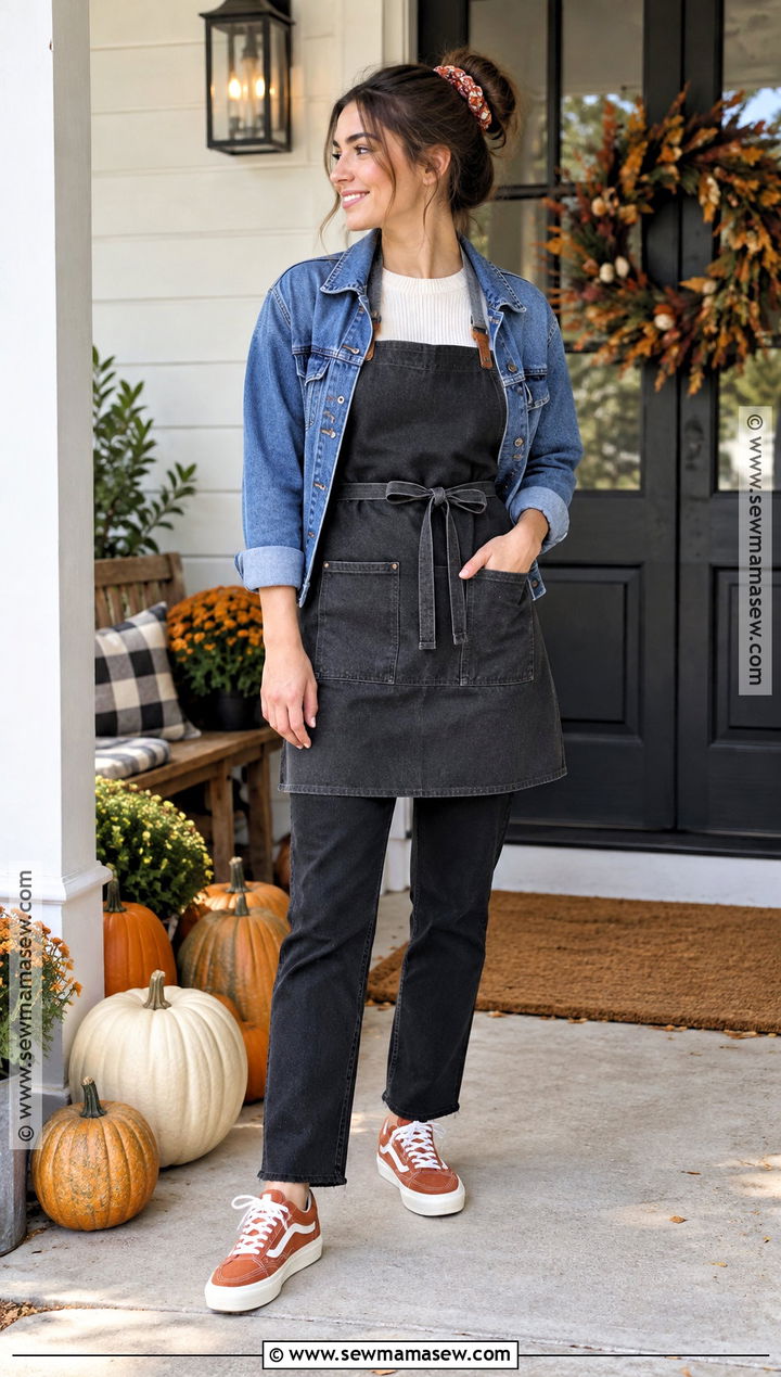Denim Jacket Pumpkin Carving Outfit - 20 Pumpkin Carving Outfit Ideas
