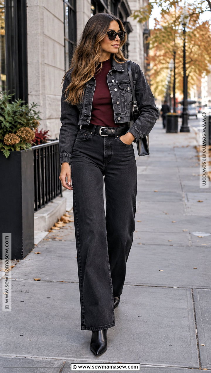 Denim On Denim Fall Outfit - 25 Edgy Fall Outfits