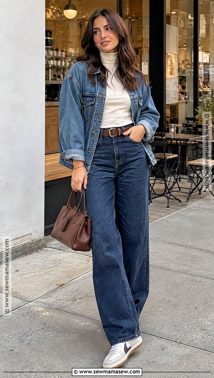 Denim On Denim Fall Streetwear Outfit - 15 Fall Streetwear Outfit Ideas