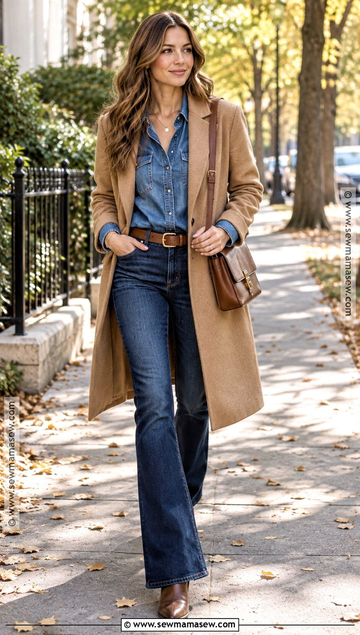 Denim On Denim Outfit With Cowboy Boots - 15 cowboy boots outfit fall 2026