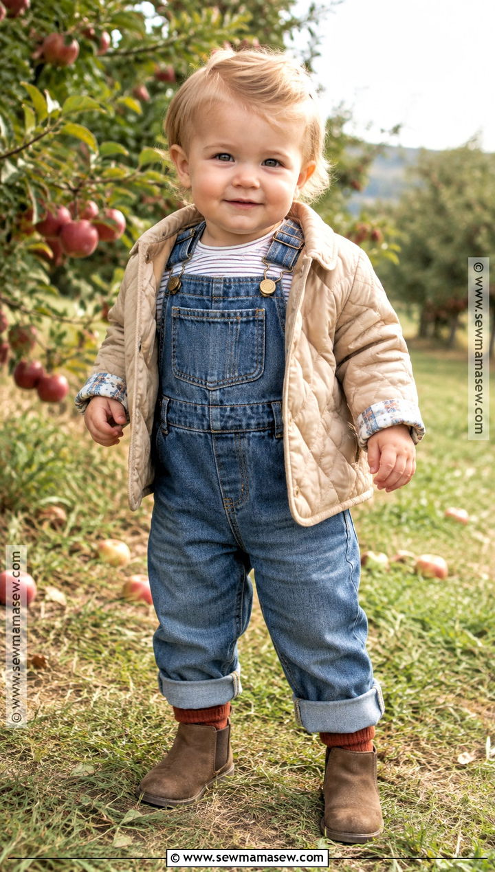 Denim Overalls Baby Fall Outfit - 25 baby fall outfits