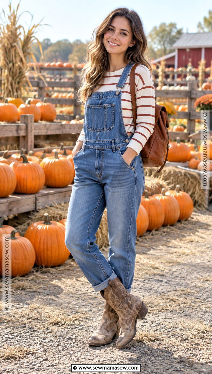 Denim Overalls With Cowboy Boots - 15 Cowboy Boots Pumpkin Patch