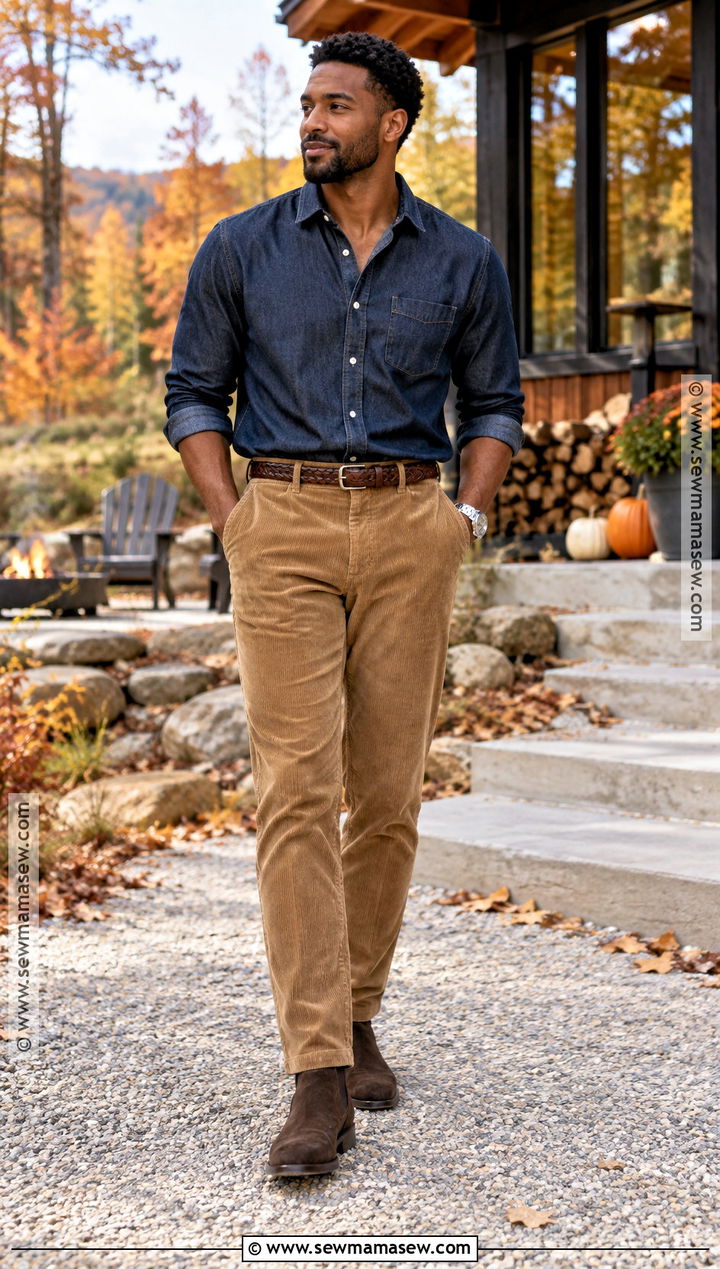 Denim Shirt Thanksgiving Outfit - 15 black men thanksgiving outfit ideas